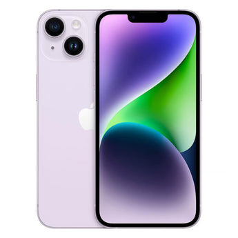 Used, second hand, and refurbished purple iPhone 14 in 128GB, 256GB and 512GB